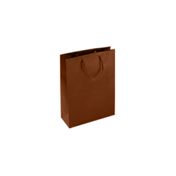 Extra Small Chocolate Brown Matt Laminated Paper Gift Bags 11x15x7cm